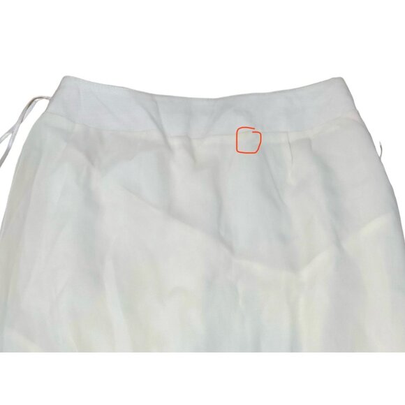 The Jetset Diaries Sahara Fringe Mini Skirt Women XS White Asymmetrical Tassel - Picture 12 of 16